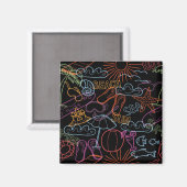 Aimant Motif d'été (Recto/Verso)