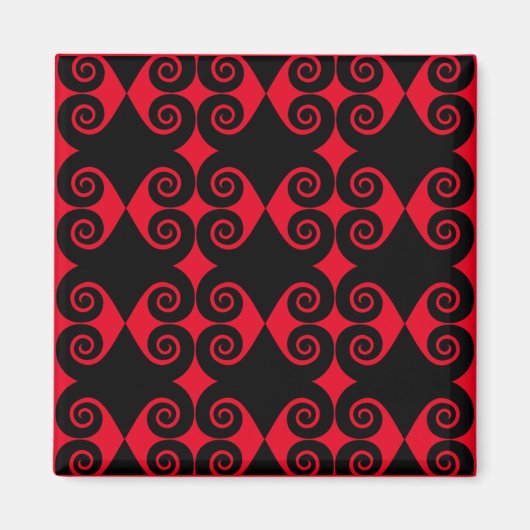 Aimant Motif Diamant Bouclé (Devant)