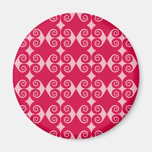 Aimant Motif diamant ondulé (Devant)