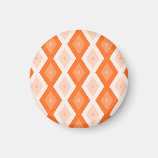 Aimant Motif diamant orange (Devant)