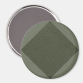 Aimant motif diamant vert de mousse (Recto/Verso)