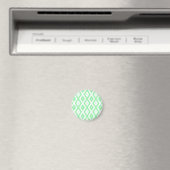 Aimant Motif diamant vert et blanc (In Situ (Lave-vaisselle))