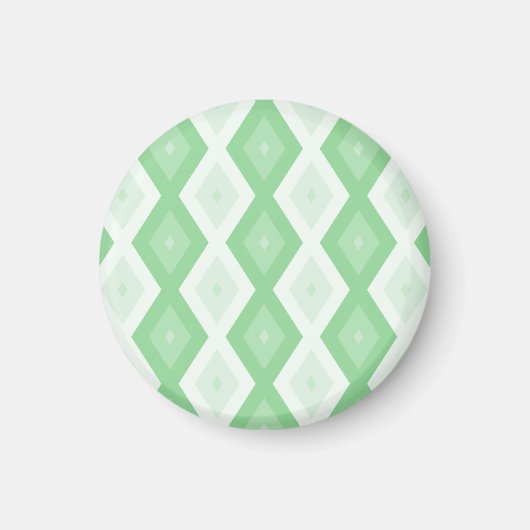 Aimant Motif diamant vert pomme (Devant)