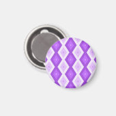 Aimant Motif diamant violet clair (Recto/Verso)