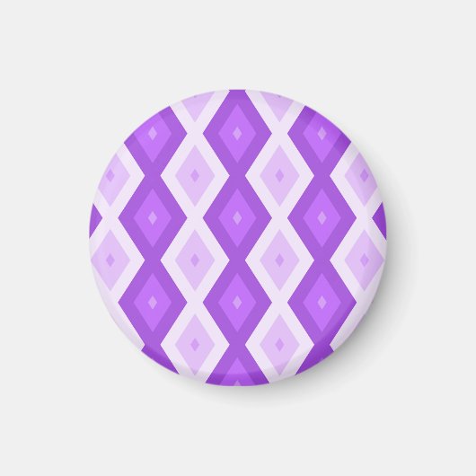 Aimant Motif diamant violet clair (Devant)