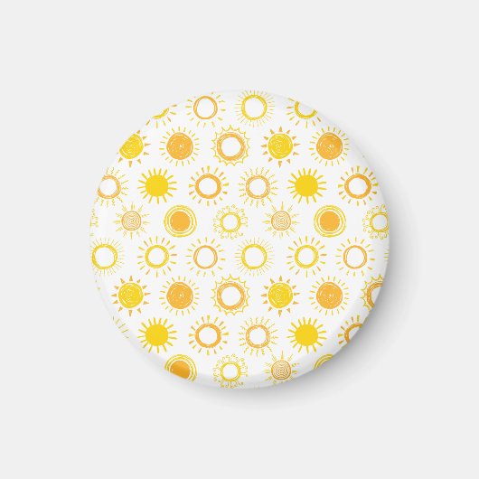 Aimant Motif Doodle (Devant)