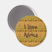 Aimant motif d'origine africaine avec des symboles Adinkr (Recto/Verso)