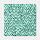 Aimant Motif Emerald Chevron à facettes (Devant)