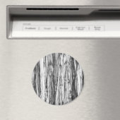 Aimant Motif en bois de chauffe - noir, blanc et gris (In Situ (Lave-vaisselle))