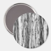 Aimant Motif en bois de chauffe - noir, blanc et gris (Recto/Verso)