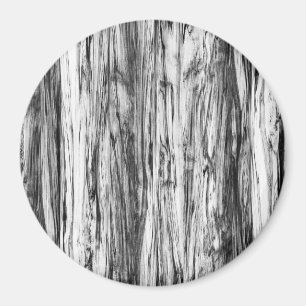 Aimant Motif en bois de chauffe - noir, blanc et gris