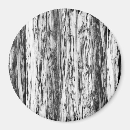 Aimant Motif en bois de chauffe - noir, blanc et gris (Devant)