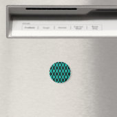 Aimant Motif en diamant noir et turquoise (In Situ (Lave-vaisselle))