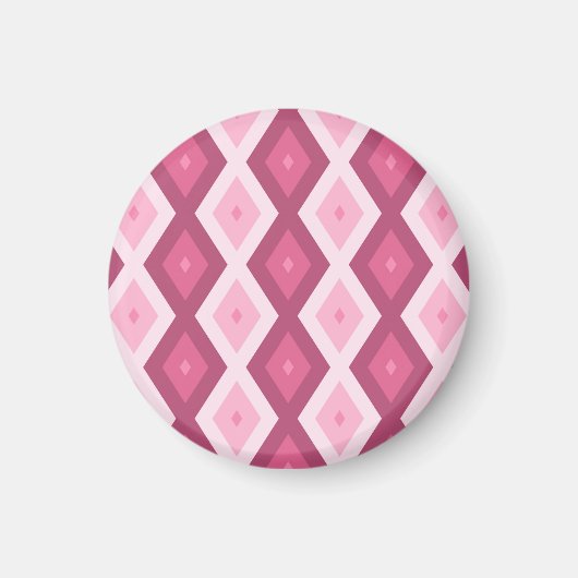 Aimant Motif en diamant rose (Devant)