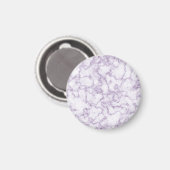 Aimant Motif en marbre violet (Recto/Verso)