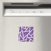 Aimant Motif en mosaïque violette et blanche (In Situ (Lave-vaisselle))