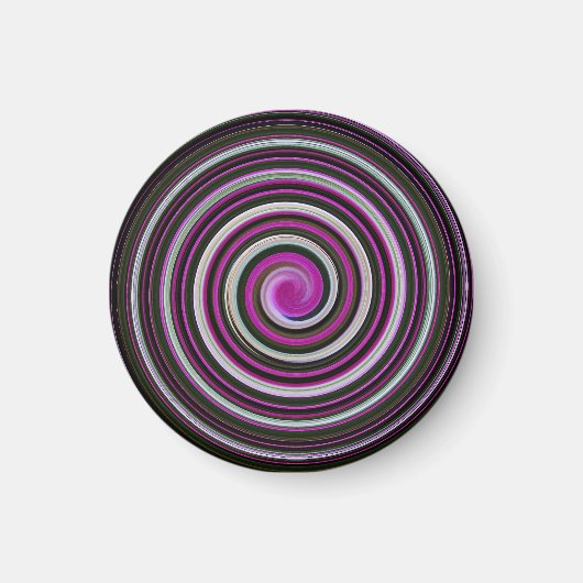 Aimant Motif en spirale violette (Devant)
