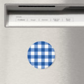Aimant Motif en vichy bleu (In Situ (Lave-vaisselle))