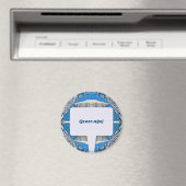 Aimant Motif et texte fractionné psychédélique (In Situ (Lave-vaisselle))