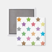 Aimant Motif étoiles coloré (Recto/Verso)