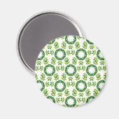Aimant Motif Feuille, Motif De Feuilles, Feuilles Verts (Recto/Verso)