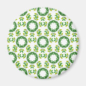 Aimant Motif Feuille, Motif De Feuilles, Feuilles Verts (Devant)