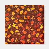 Aimant Motif Feuilles d'automne (Devant)