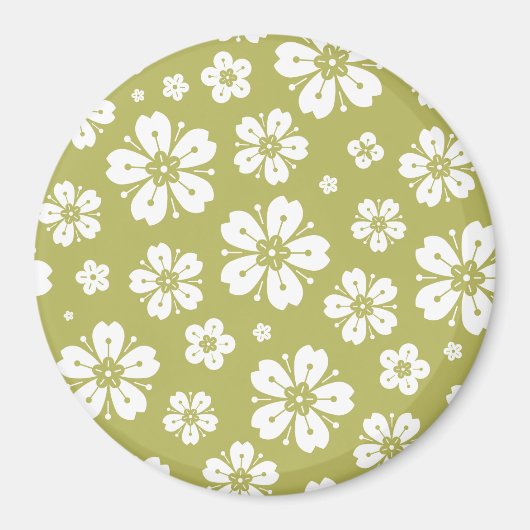 Aimant Motif Fleurs 1 (Devant)