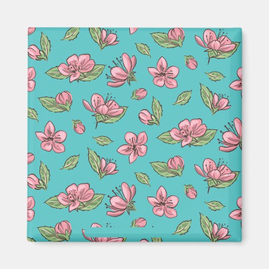 Aimant Motif floral (Devant)