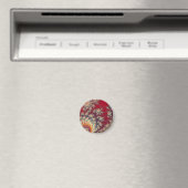 Aimant Motif floral en spirale (In Situ (Lave-vaisselle))