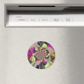 Aimant Motif floral floral abstrait (In Situ (Lave-vaisselle))