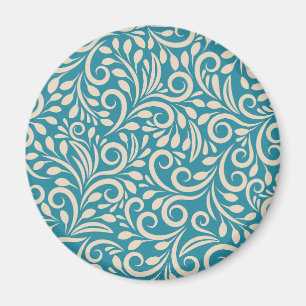 Aimant Motif floral incolore