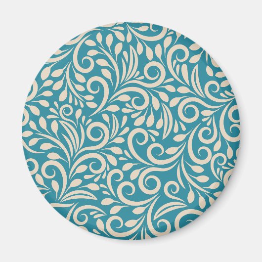 Aimant Motif floral incolore (Devant)
