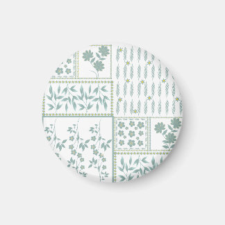 Aimant Motif floral répétitif sans couture texturé