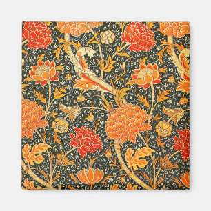 Aimant Motif floral vintage William Morris Cray