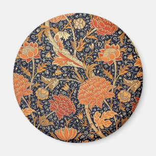 Aimant Motif floral vintage William Morris Cray