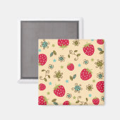 Aimant Motif fraise (Recto/Verso)