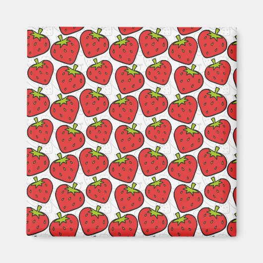 Aimant Motif fruit sans couture | Motif de surface de fru (Devant)