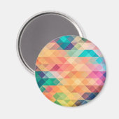 Aimant Motif géométrique Abstrait coloré (Recto/Verso)