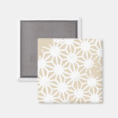 Aimant Motif géométrique beige (Recto/Verso)
