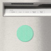 Aimant Motif géométrique blanc simple Mint vert (In Situ (Lave-vaisselle))