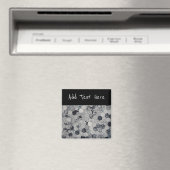 Aimant Motif géométrique gris, blanc et noir (In Situ (Lave-vaisselle))