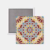 Aimant Motif géométrique islamique (Recto/Verso)