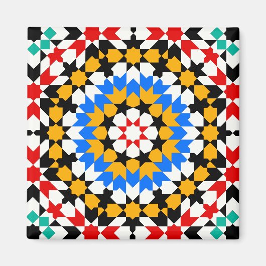 Aimant Motif géométrique islamique (Devant)