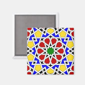 Aimant Motif géométrique islamique (Recto/Verso)