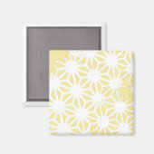 Aimant Motif géométrique jaune citron (Recto/Verso)