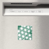 Aimant Motif géométrique vert et blanc (In Situ (Lave-vaisselle))