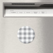 Aimant Motif gris et blanc En vichy (In Situ (Lave-vaisselle))