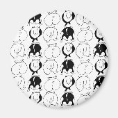 Aimant Motif Hamster Butts (Devant)