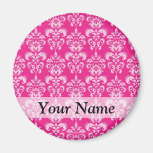 Aimant Motif humide rose chaud